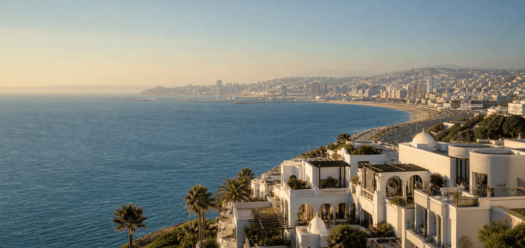 Vue panoramique sur la baie de Tanger